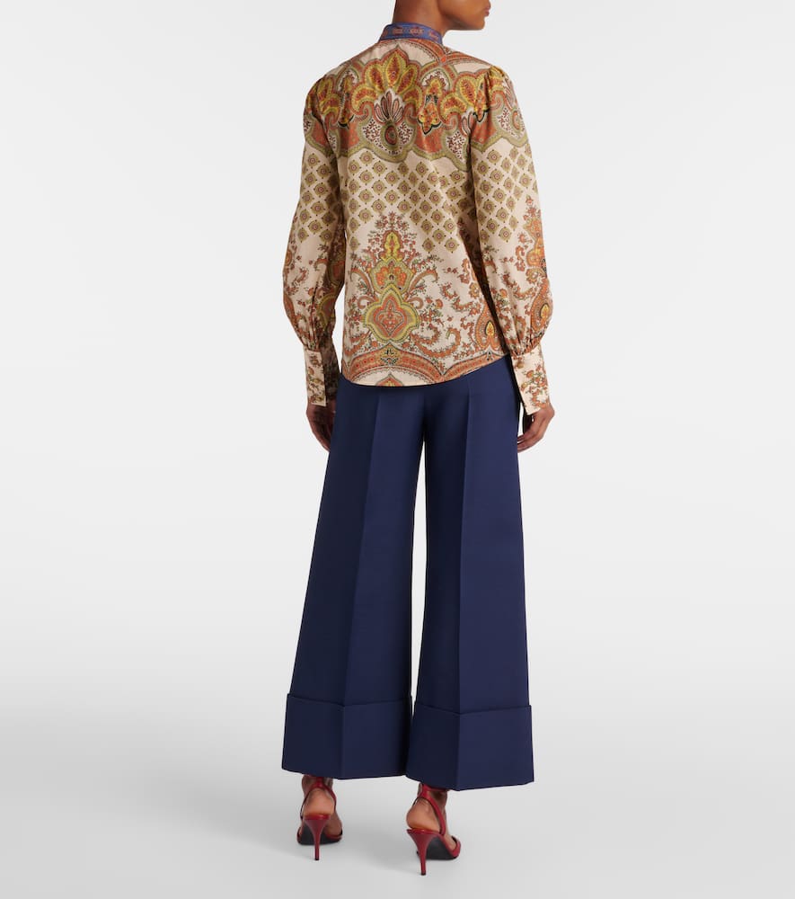 Voyage Imaginaire ruffled cotton shirt