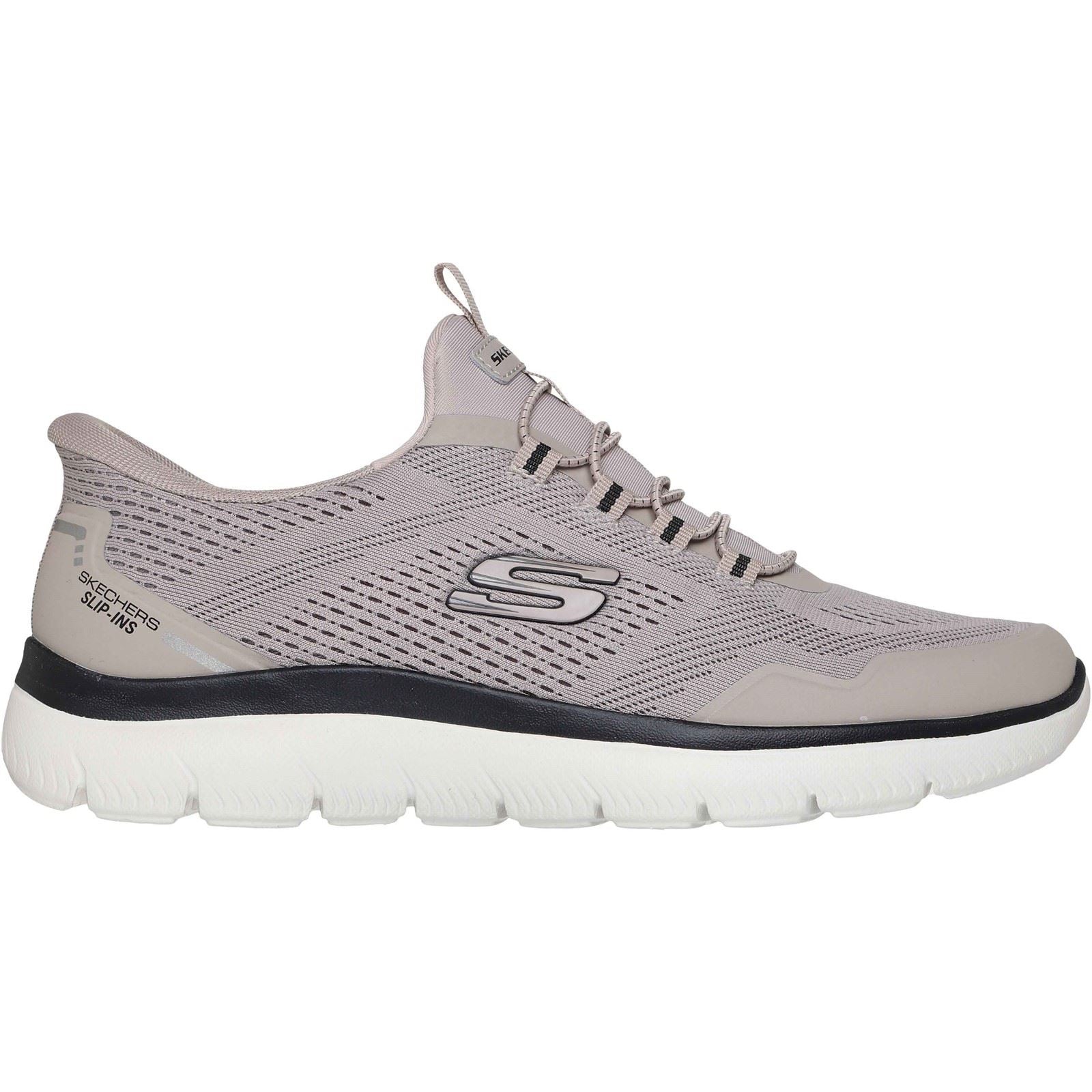 Skechers Summits Top Rate Textile Men's Taupe/Black Standard Trainer