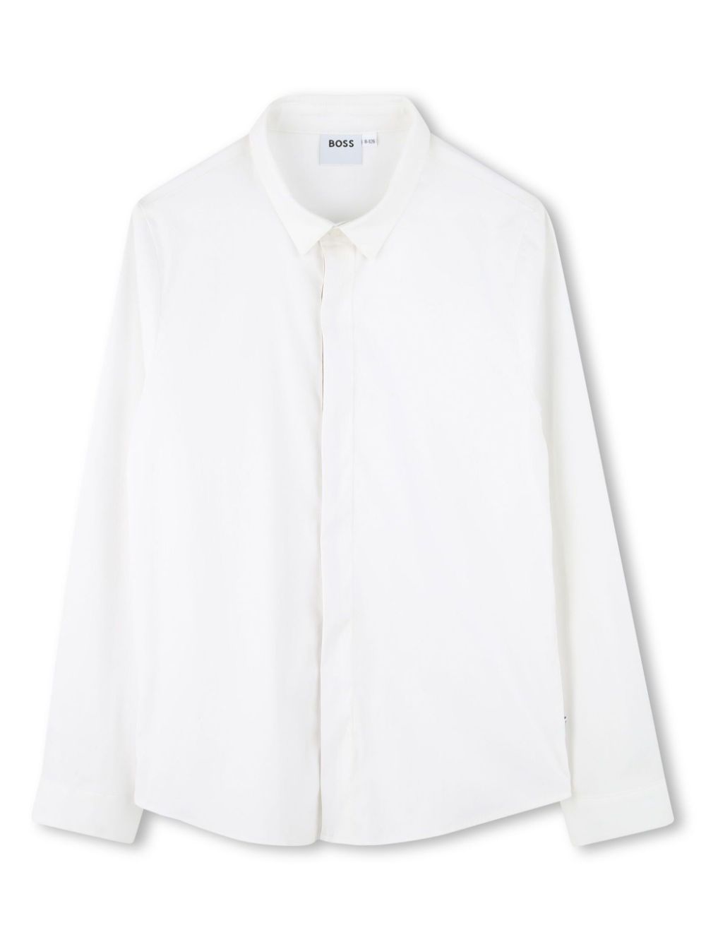 Long-sleeve buttoned shirt - White