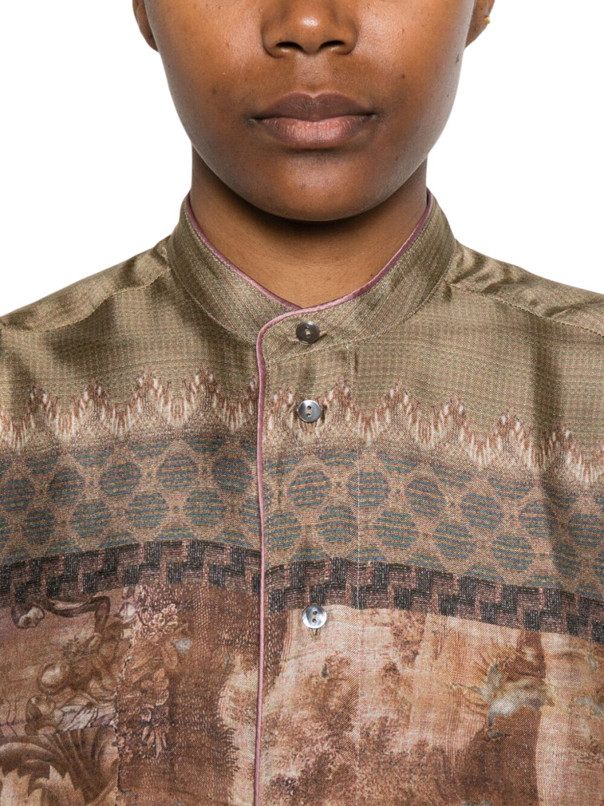 Printed Silk Shirt