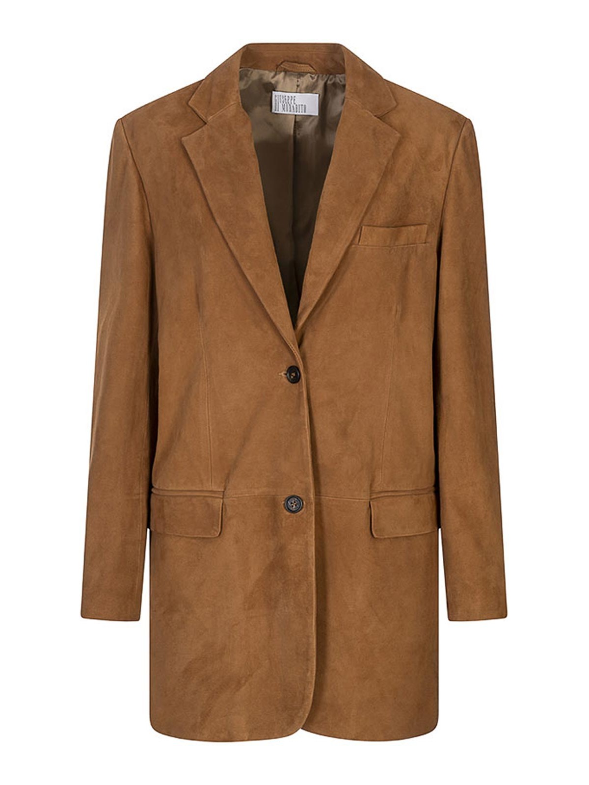 Suede Long Blazer