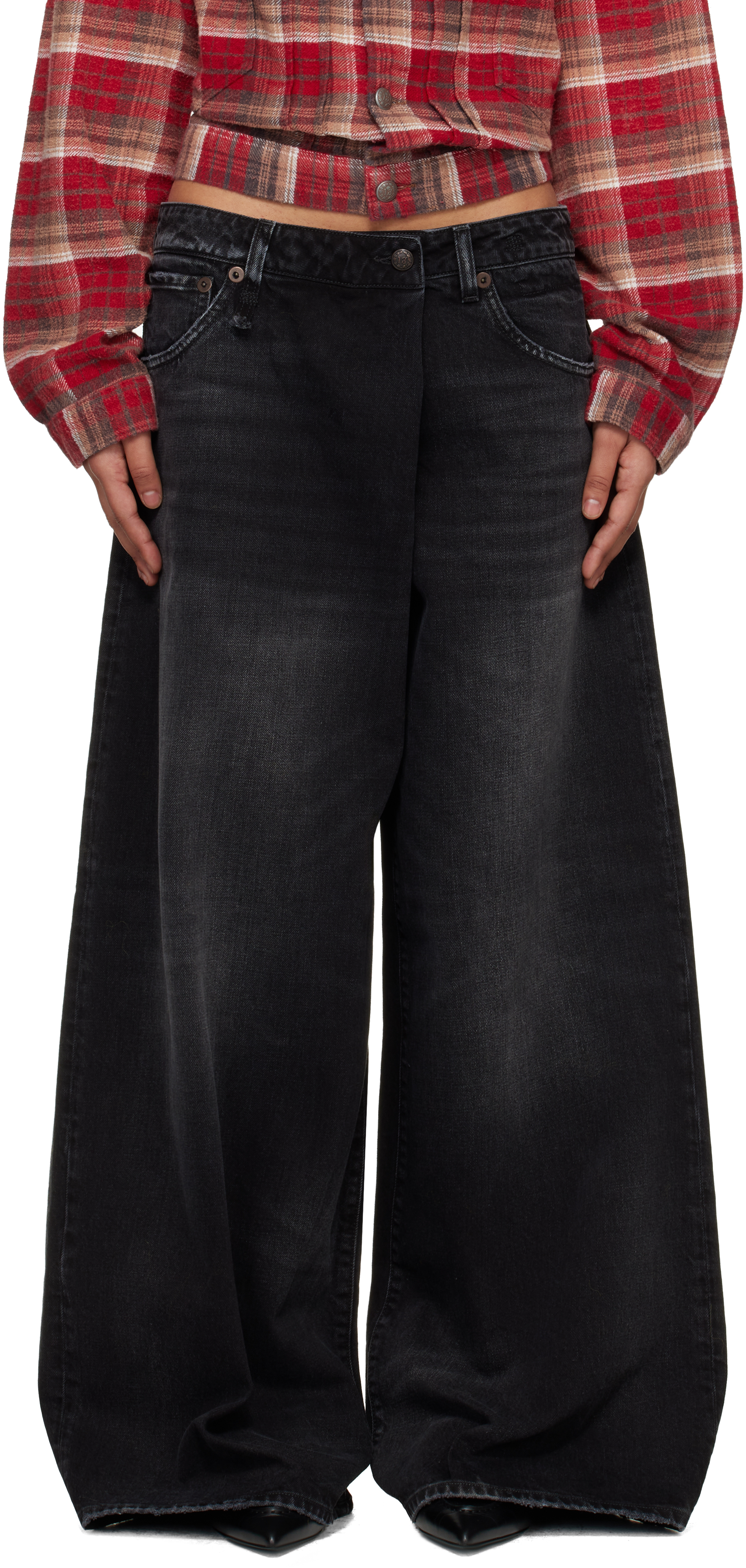 Black Nico Wrap Jeans