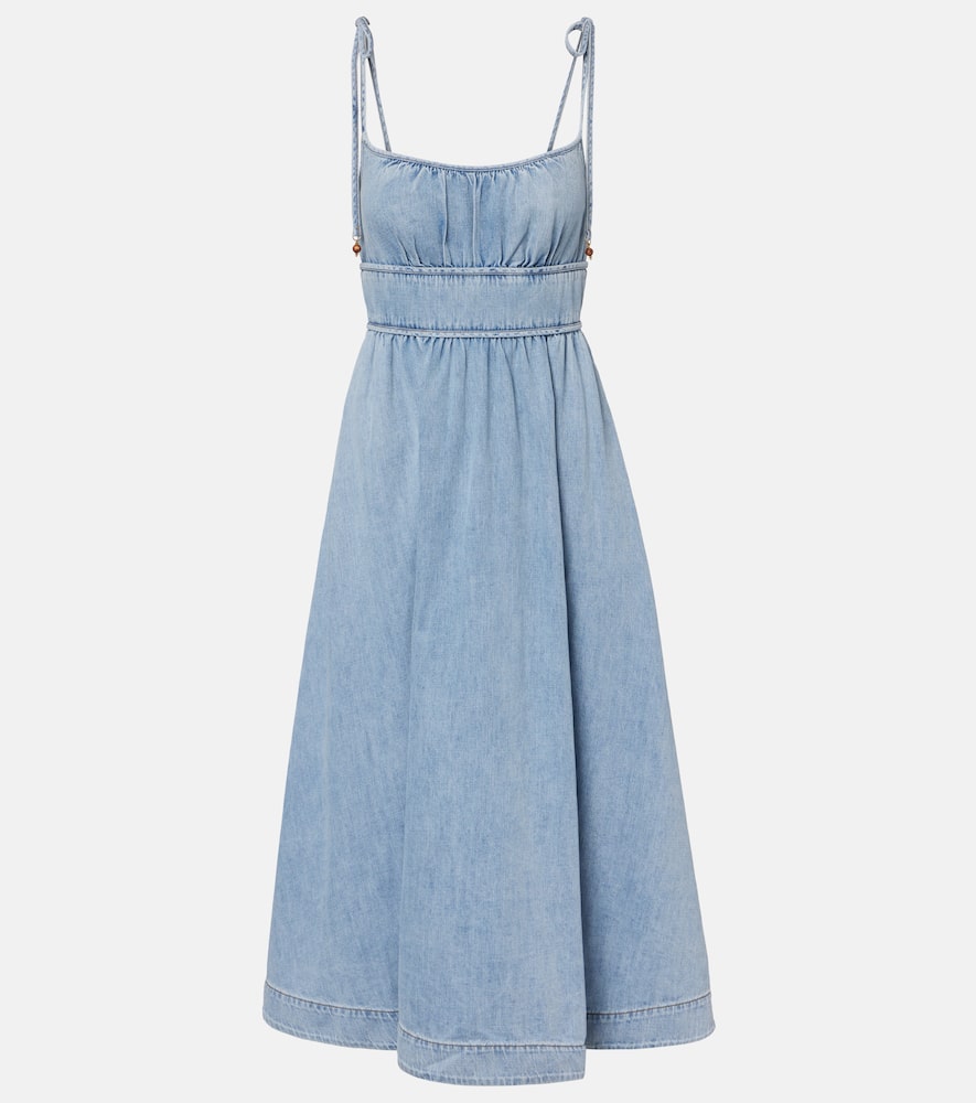Wanderlust denim midi dress