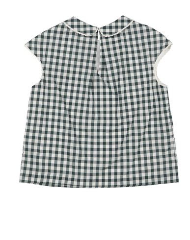 Kid Girl Top Dark green Size 12 Cotton