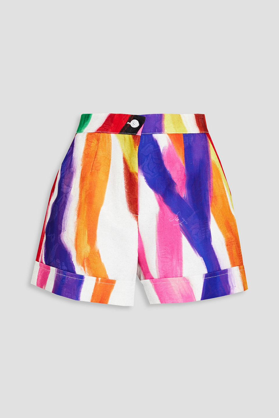 Printed jacquard shorts