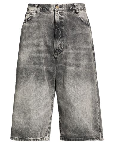 Man Denim shorts Black Size 36 Cotton