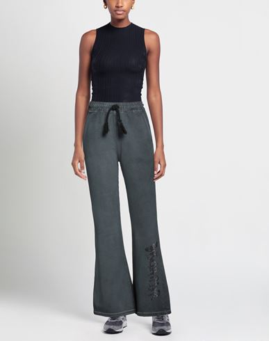 Woman Pants Charcoal Size M Cotton