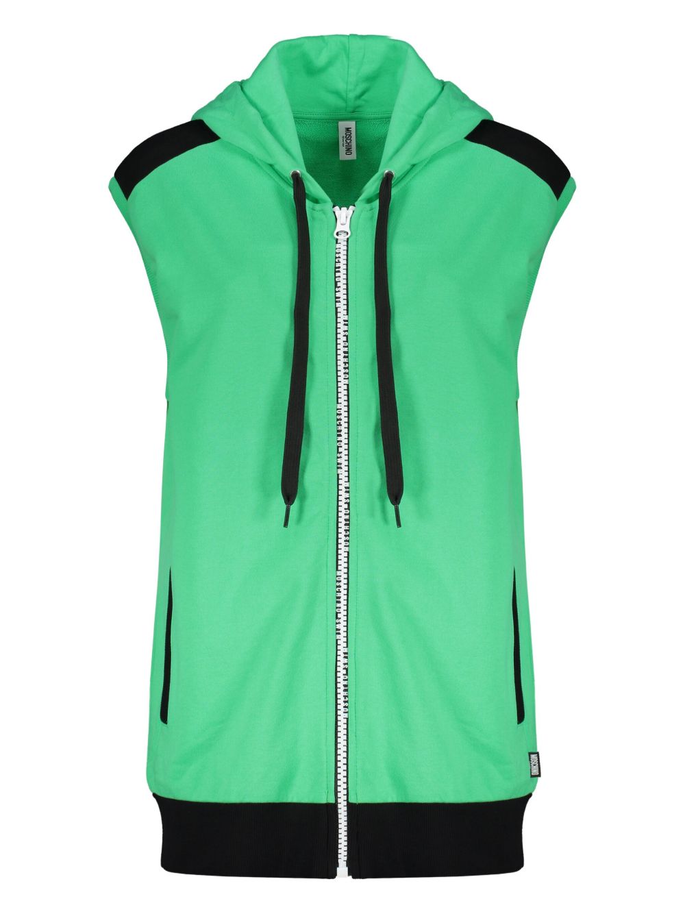 Moschino cotton zip-up hoodie - Green