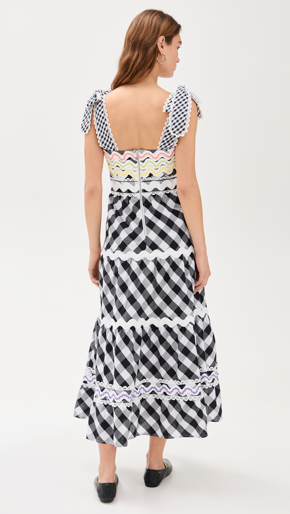 Jade Vichy Black Dress Multi