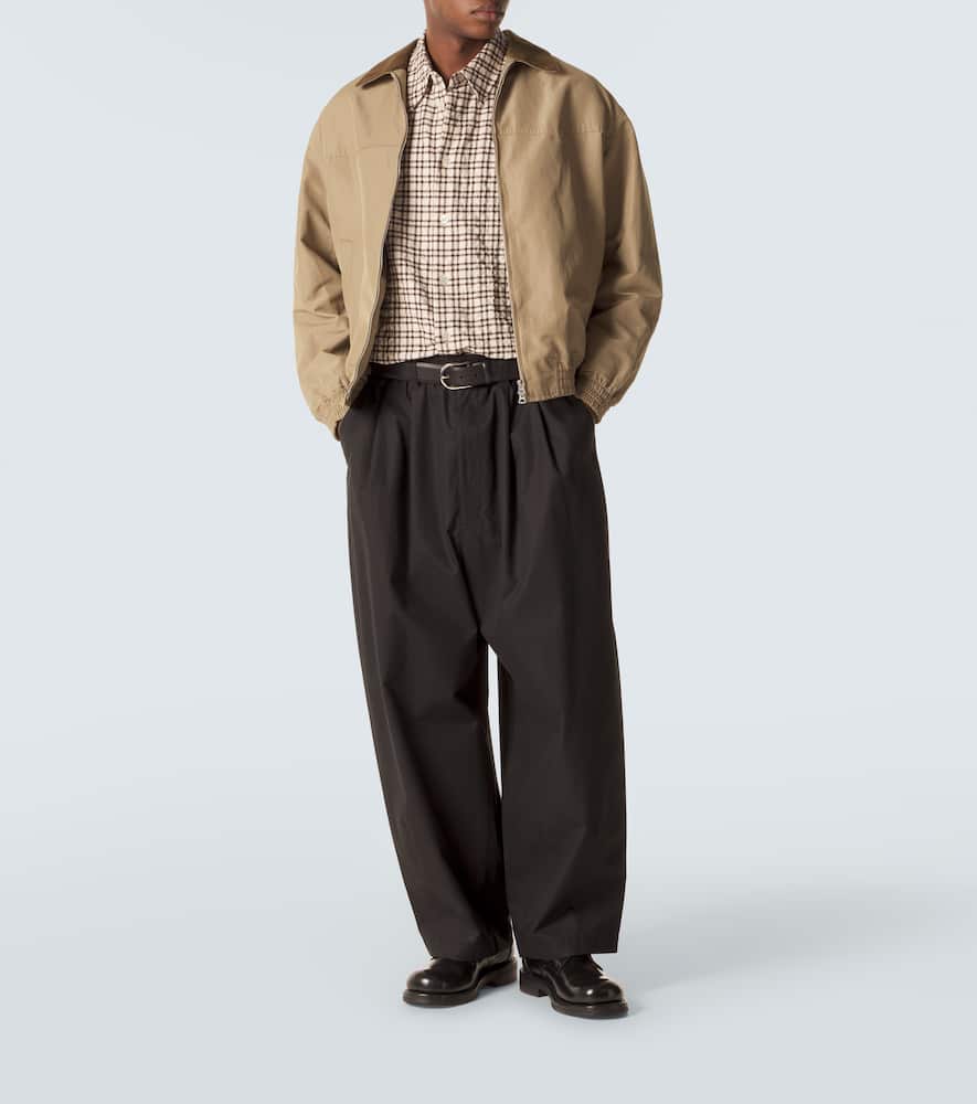 Comme des Garçons Homme Corduroy-trimmed blouson jacket