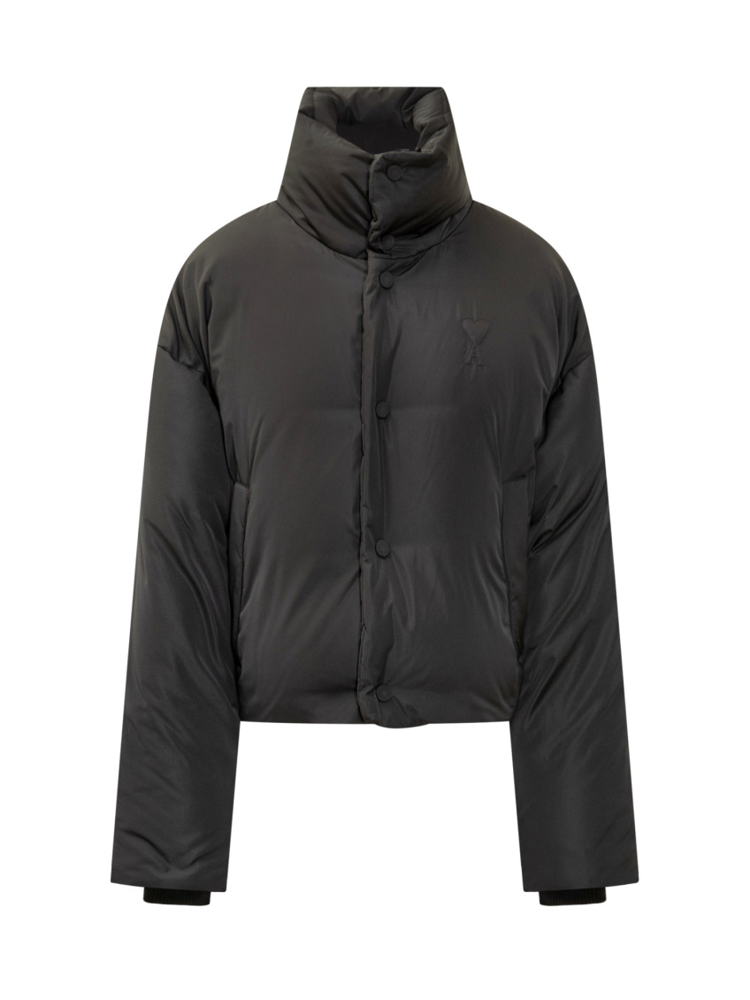 Black Mock Collar Jacket