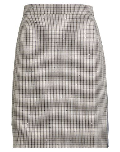 Woman Mini skirt Light grey Size 4 Viscose, Polyester, Elastane, Metal