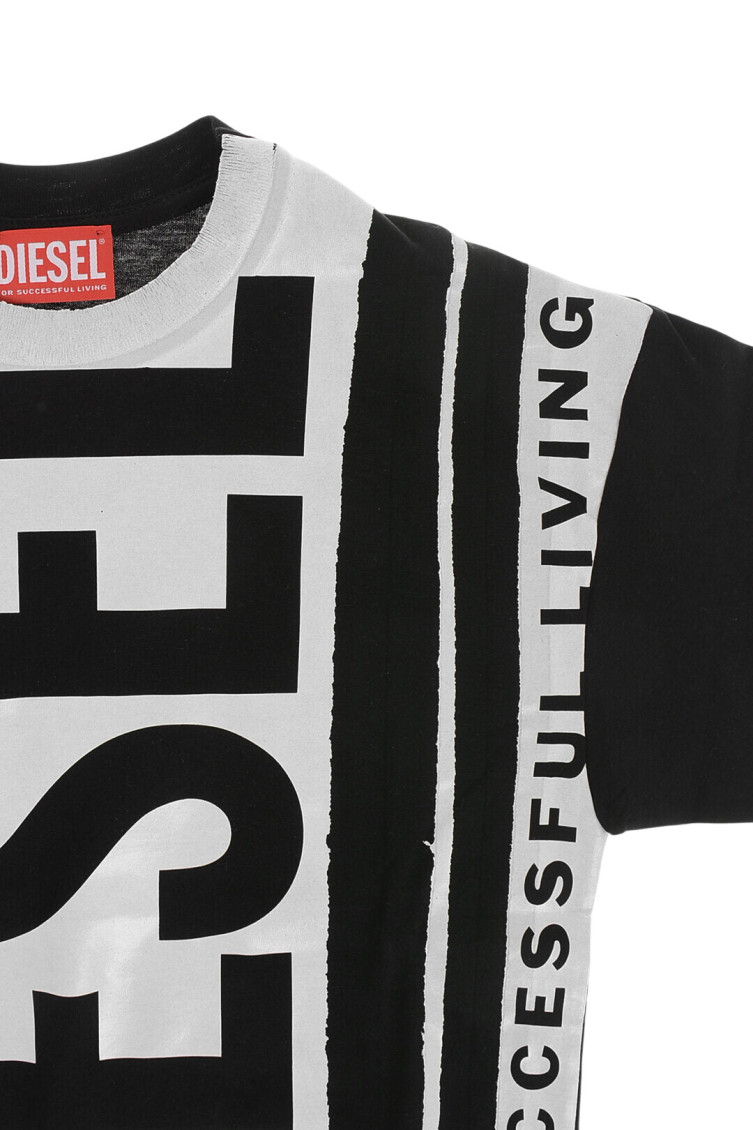 Kids Black Graphic T-Shirt