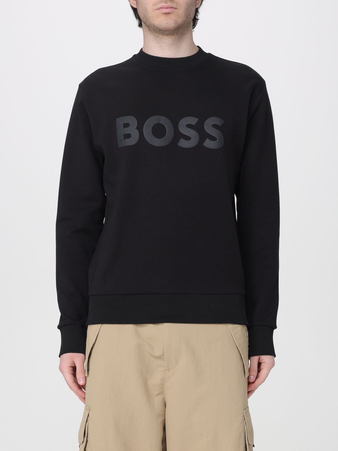 Sweatshirt Men color Black