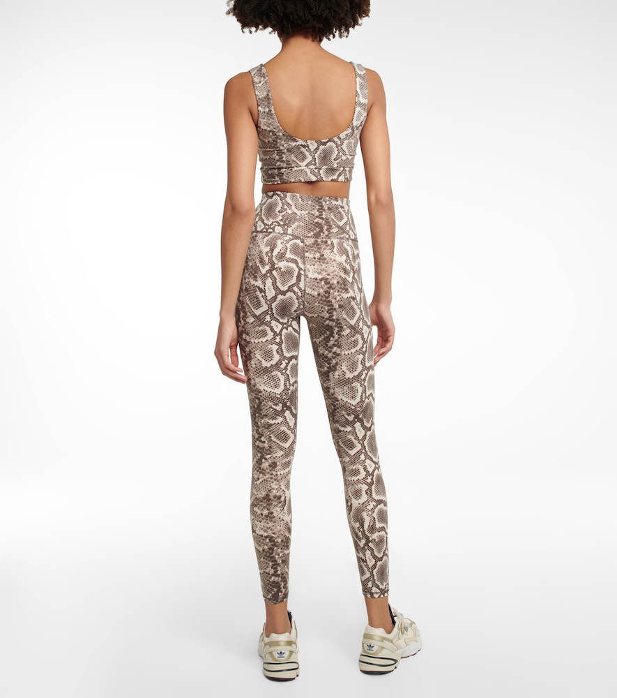 Varley Let's Go High snake-print leggings