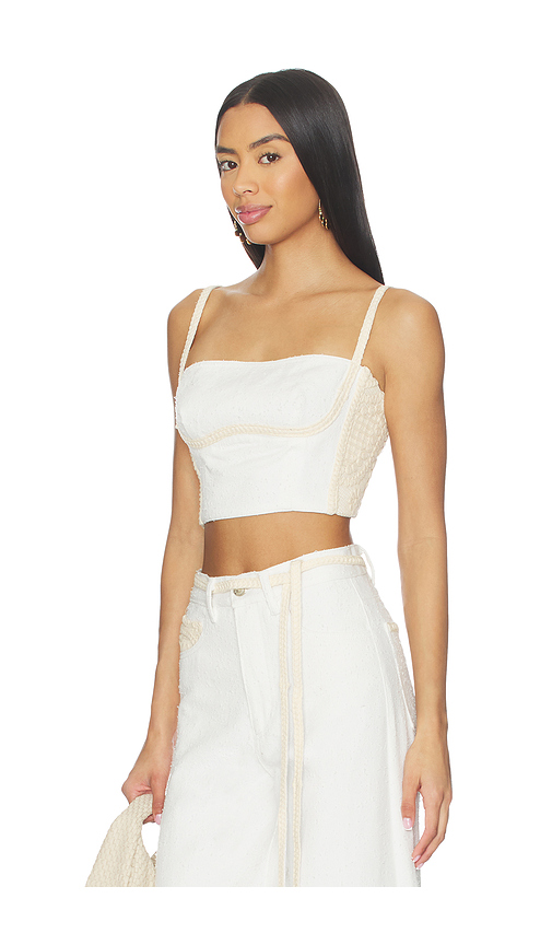 Sabina musayev tasha top en color blanco S también en M
