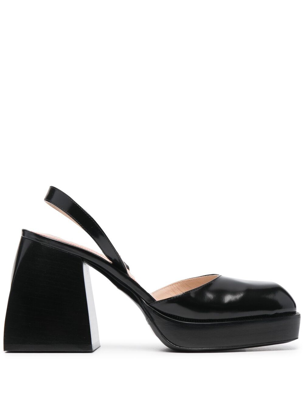 High-shine finish pumps - Black