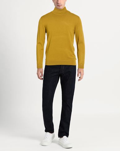 Man Turtleneck Marigold Size L Viscose, Nylon