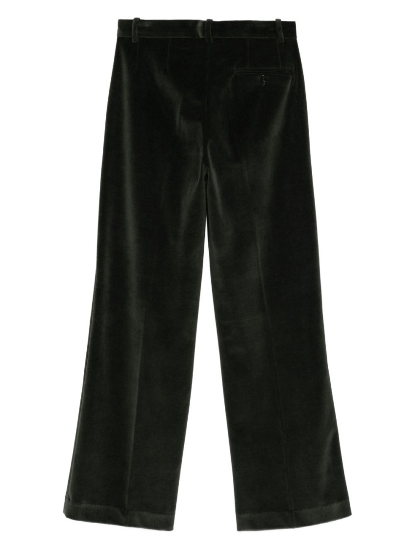 Cotton Wide-Leg Trousers