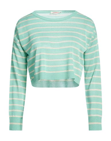 Woman Sweater Light green Size ONESIZE Viscose, Polyester