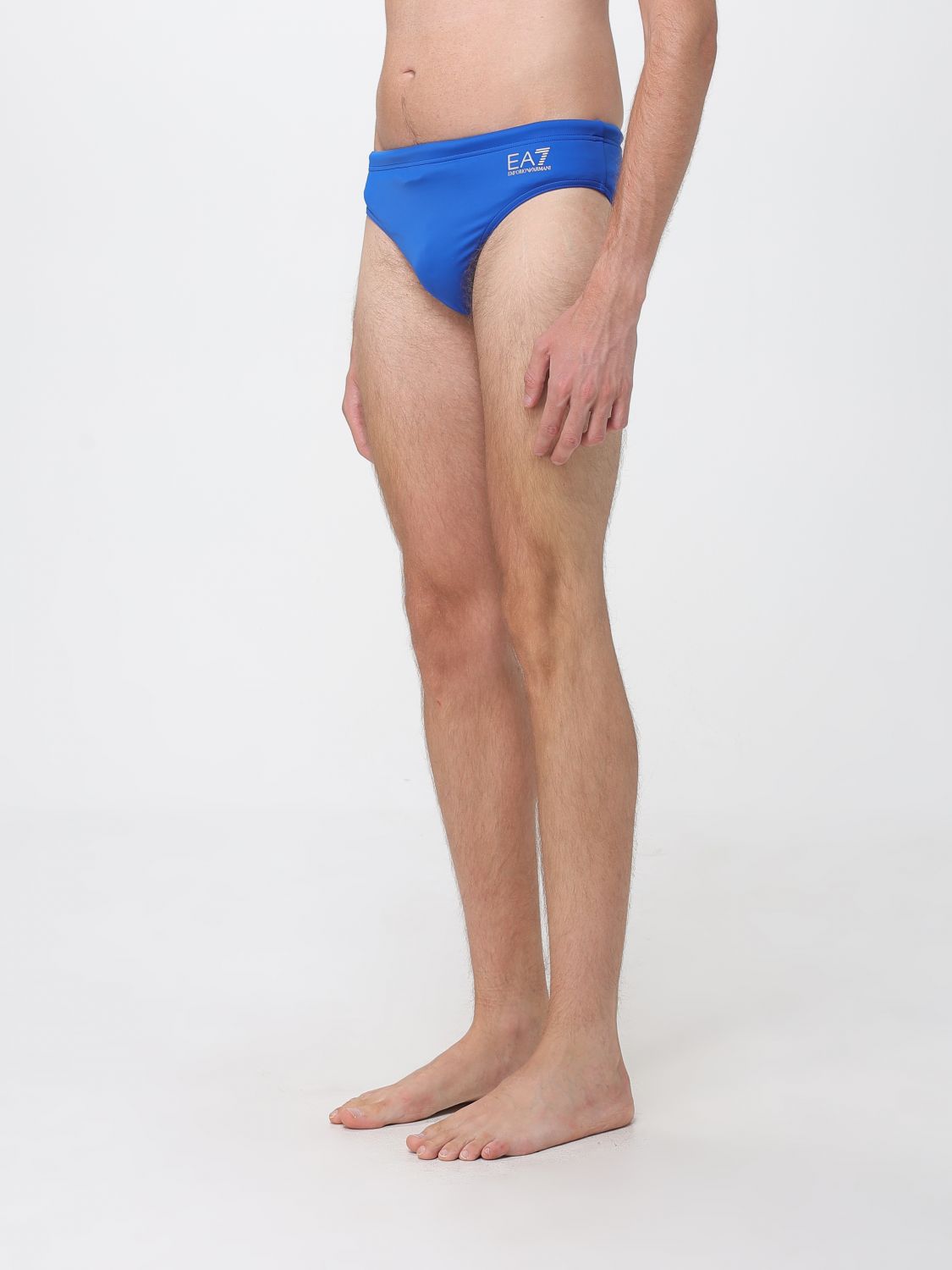 Swimsuit Men color Gnawed Blue