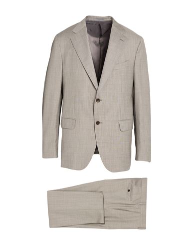 Man Suit Khaki Size 44 Super 130s Wool