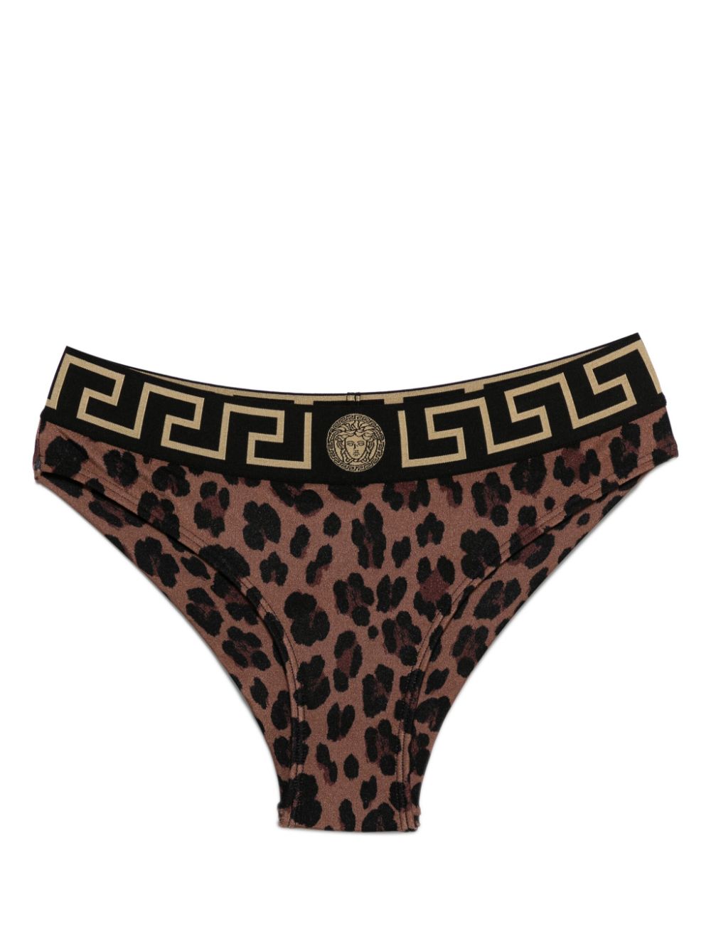 Leopard-print bikini bottoms - Brown