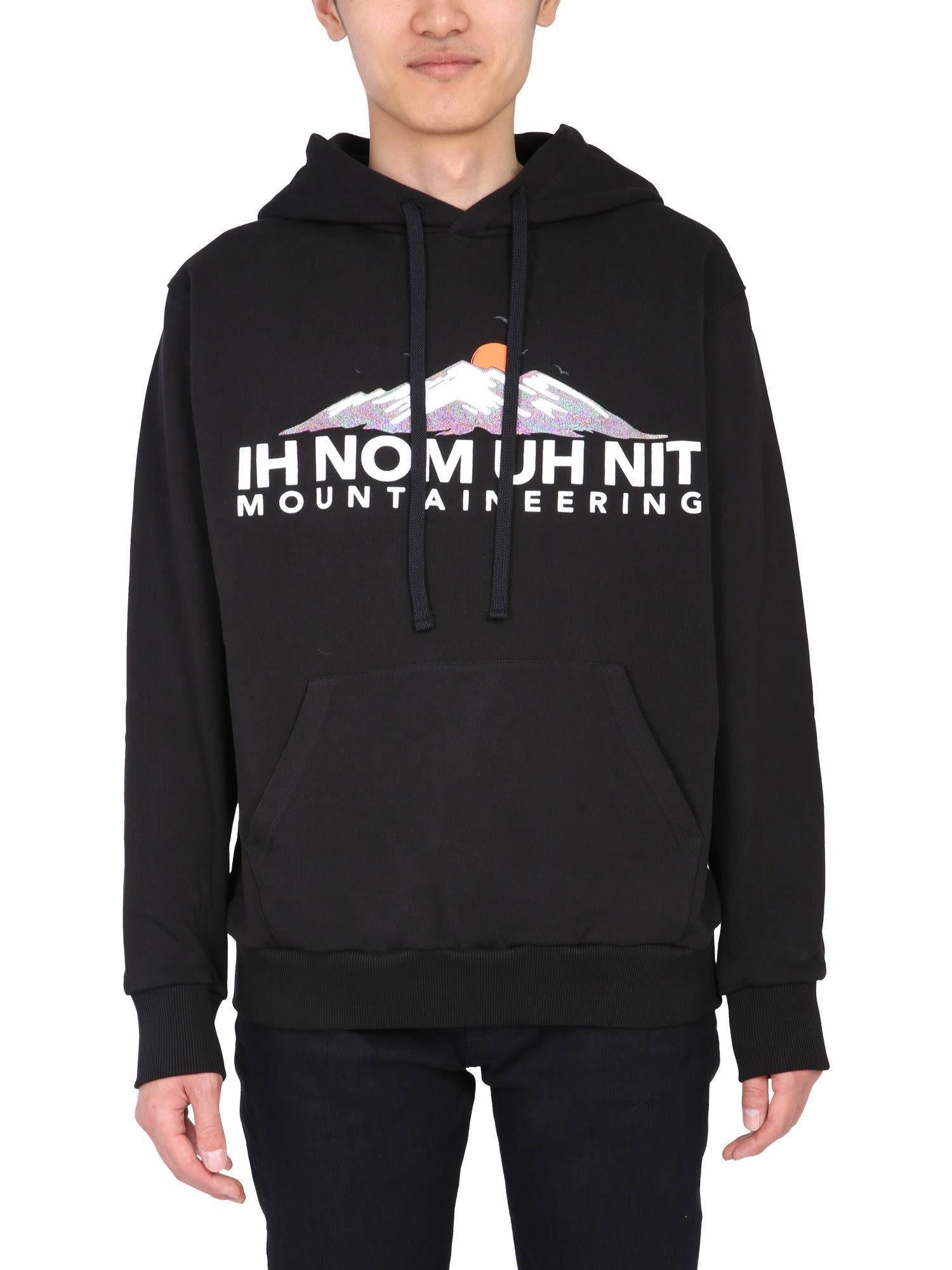 Logo drawstring hoodie