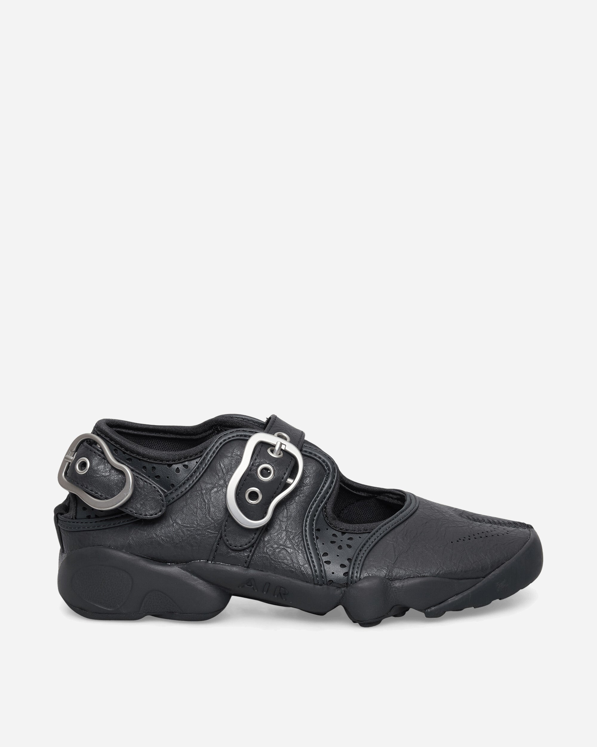 Women s Air Rift Leather Sandals Black
