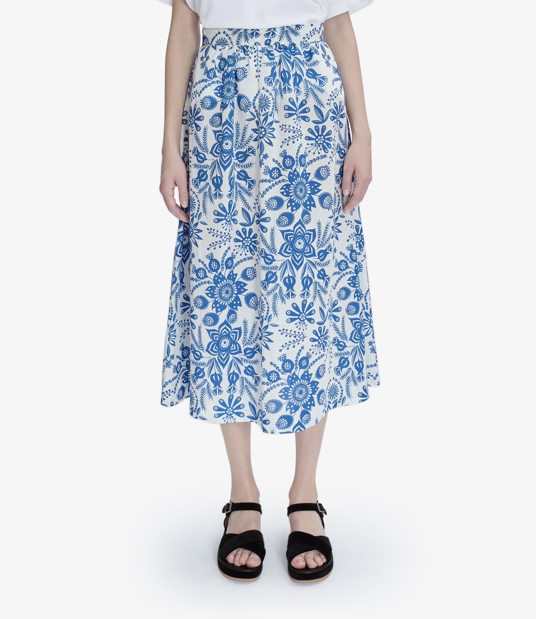 Long Ravenna skirt Blue