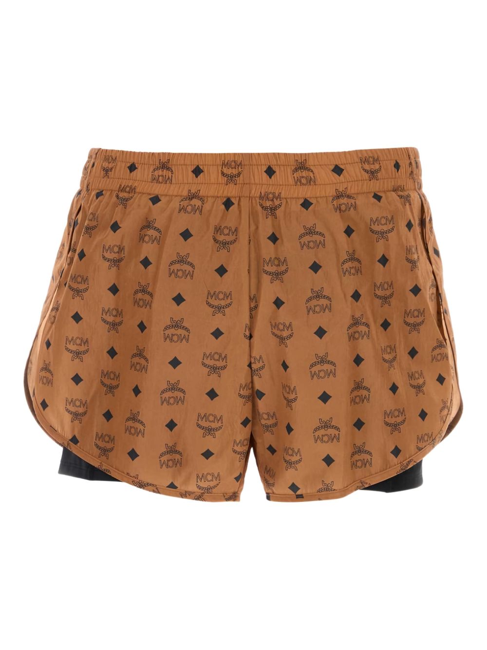 Logo-print shorts - Brown