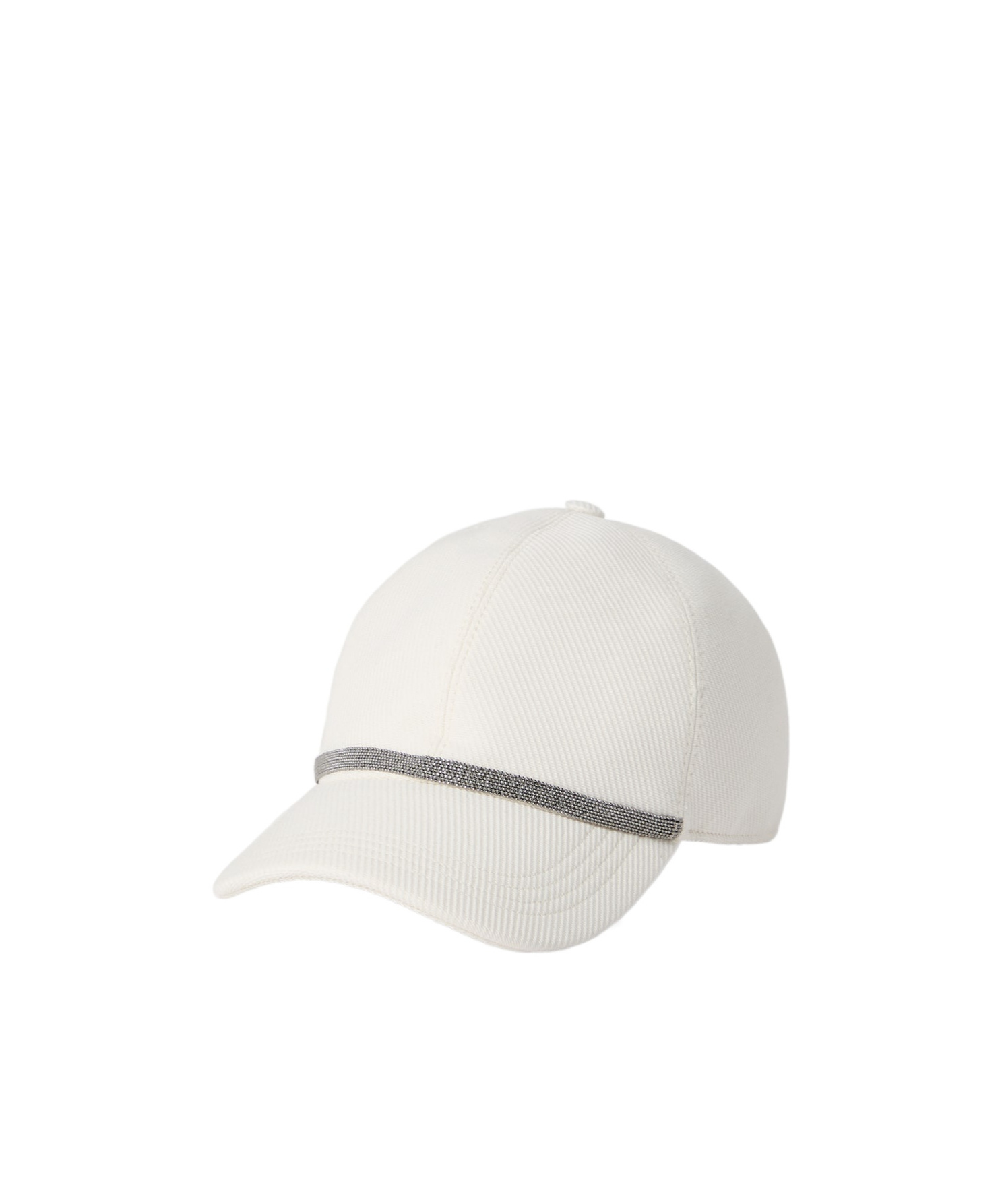 Monili-embellished baseball cap