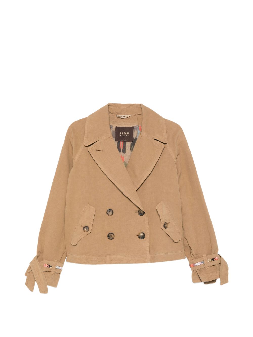 Short double-breasted jacket