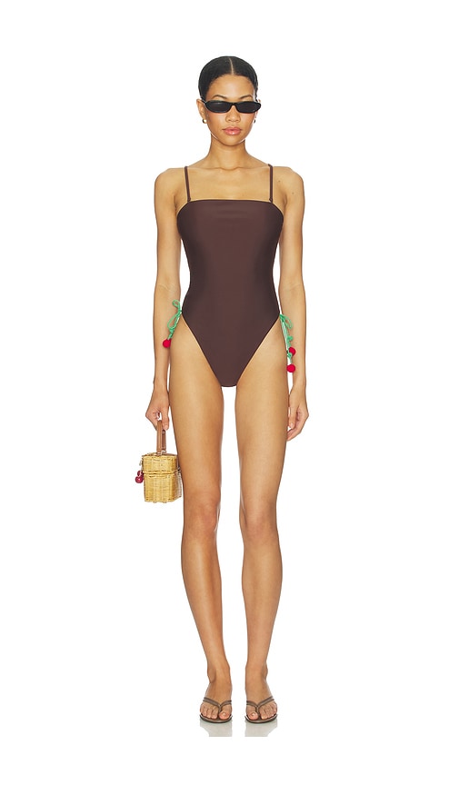 Lovers and Friends Filipa One Piece in Chocolate. - L also in M, S, XL