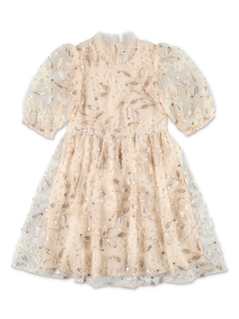 Sequinned dress - Neutrals