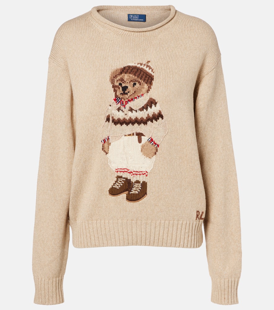 Polo Bear cotton and wool-blend sweater
