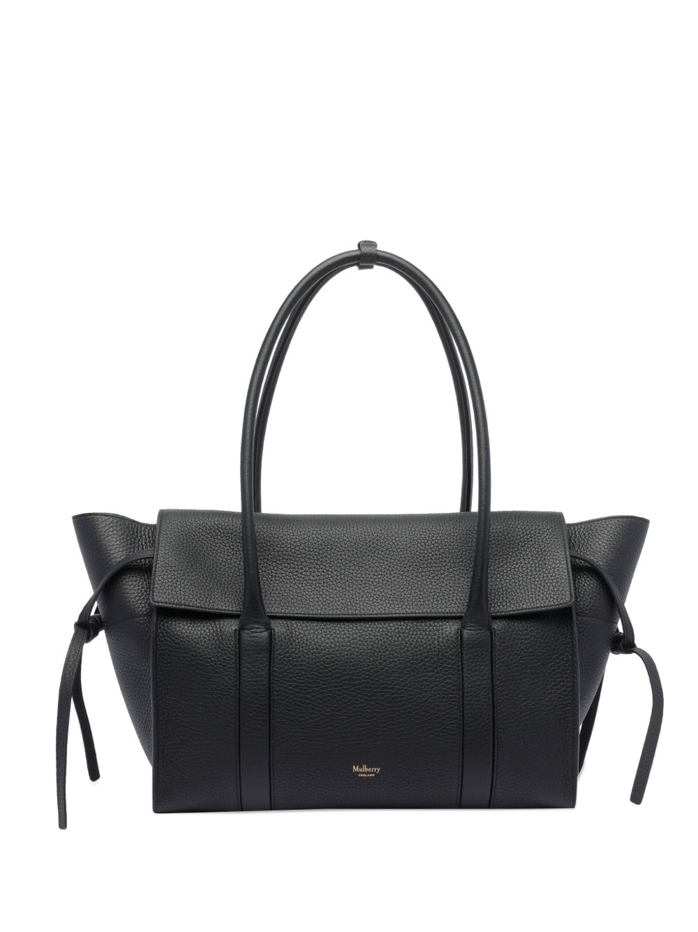 Large leather shoulder bag - Black