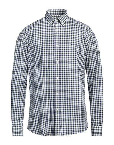 Man Shirt Midnight blue Size 16 Cotton