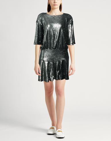 Woman Mini dress Charcoal Size S Nylon