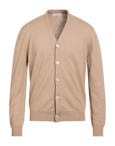 Man Cardigan Sand Size M Cotton, Cashmere
