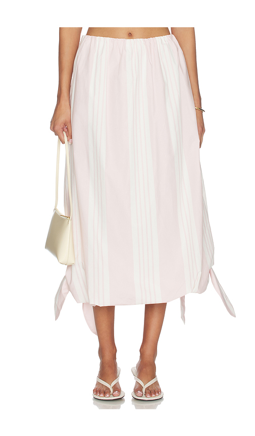 Posse Rosie Skirt in Pink Stripe - Pink. XS also in S