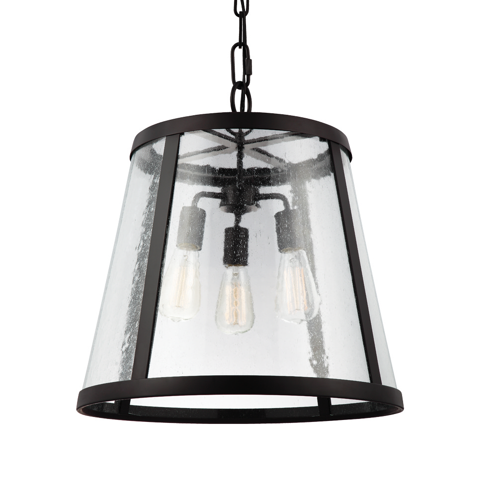 Visual Comfort Studio Harrow 3-Light Pendant in Oil Rubbed Bronze
