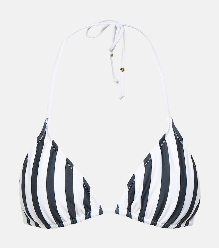 Striped bikini top