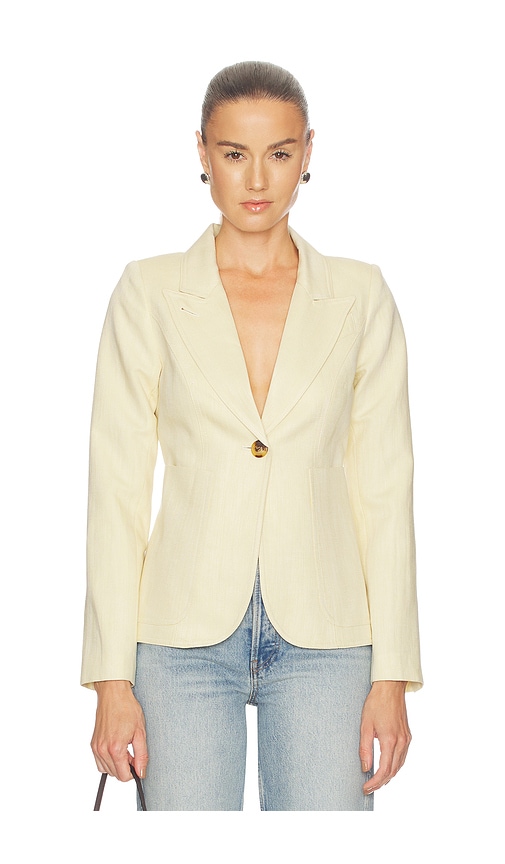Smythe blazer duquesa con bolsillo de parche. en color amarillo 0 también , 4