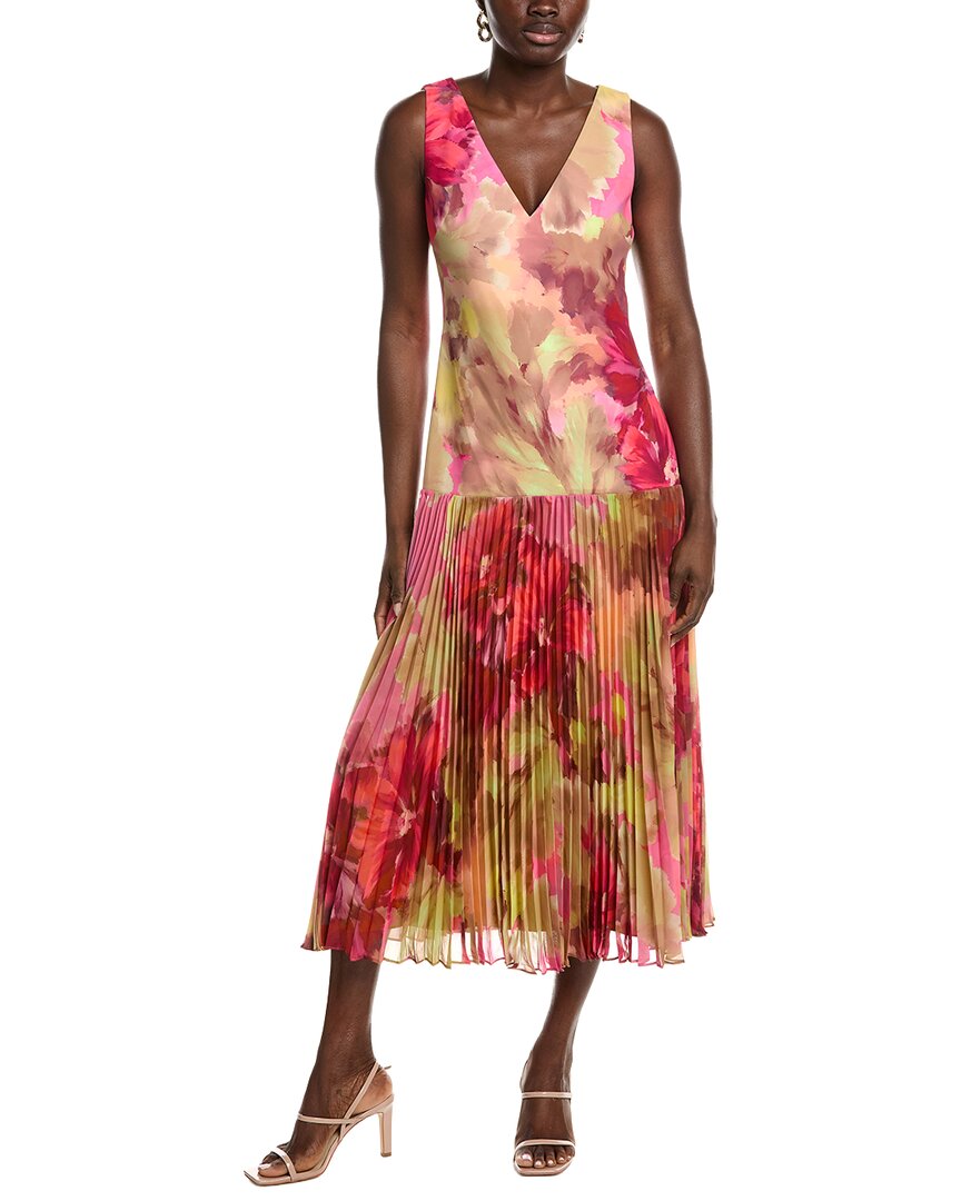 Drop Waist Pleated Cocktail Dress