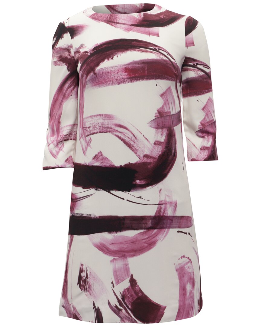 Brush Stroke Printed Mini Dress (Authentic Pre-Loved)