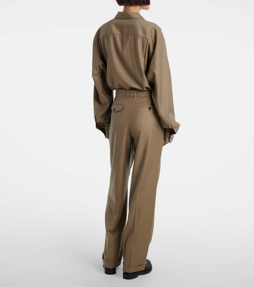 Sorina high-rise virgin wool pants