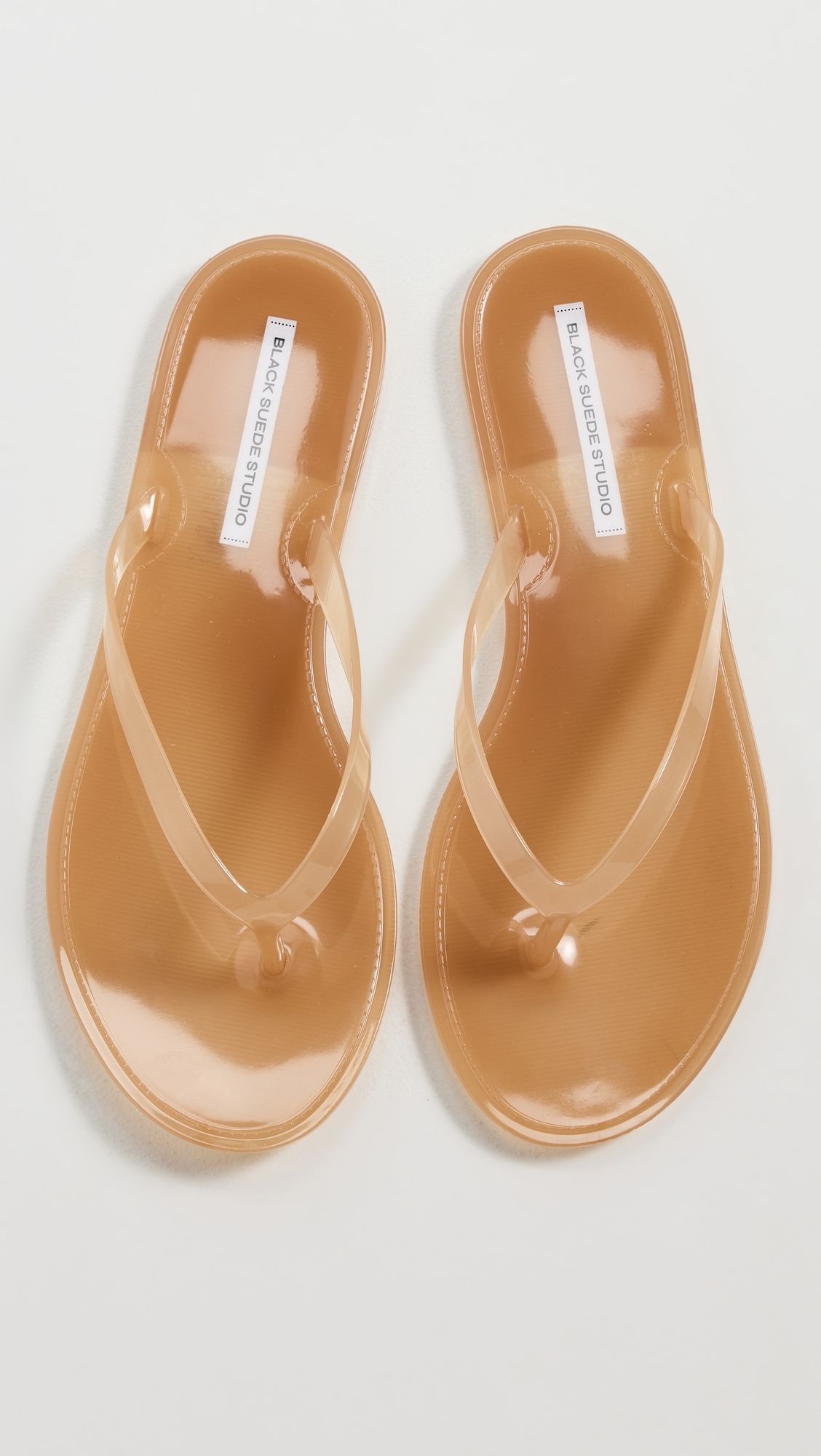 Crystal Jelly Flip Flops Terracotta