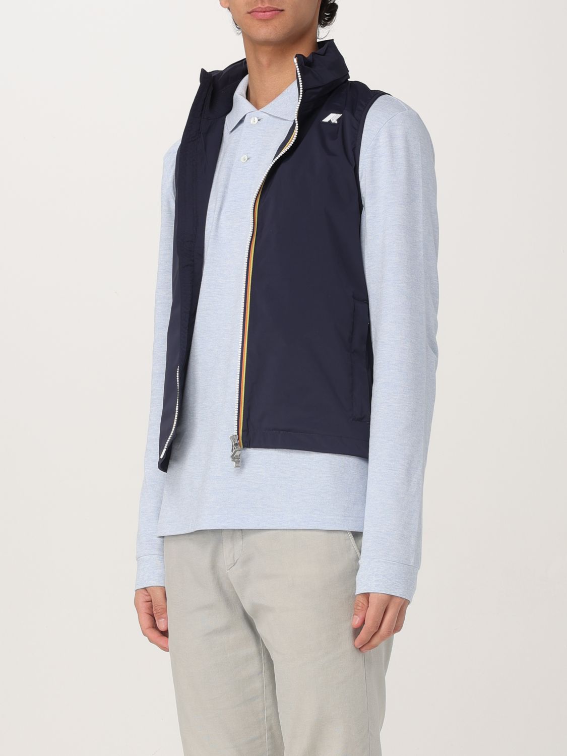 Coat Men color Blue