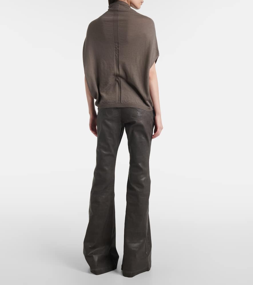 Wool turtleneck top